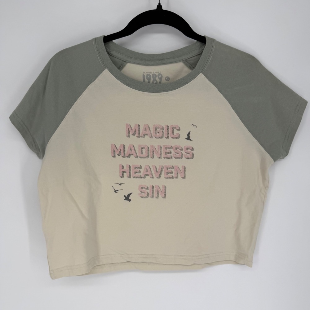 TAYLOR SWIFT MAGIC MADNESS HEAVEN SIN BABY T-SHIRT XL 1989 TV OFFICIAL